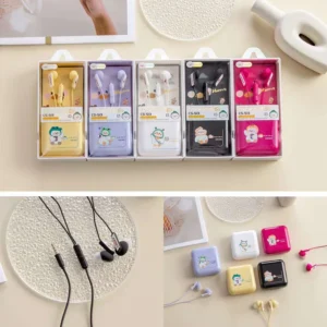 Compact Earphones with Storage Case