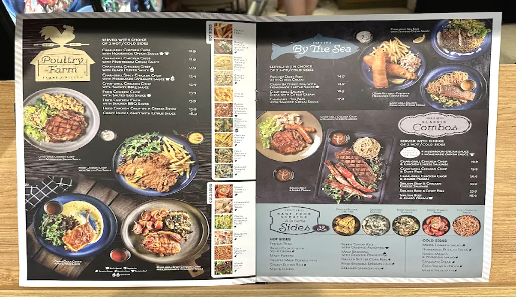 Josh's Grill Bugis Junction Menu