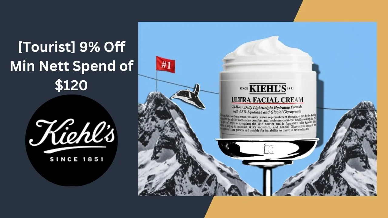 [Tourist] 9% Off Min Nett Spend of $120